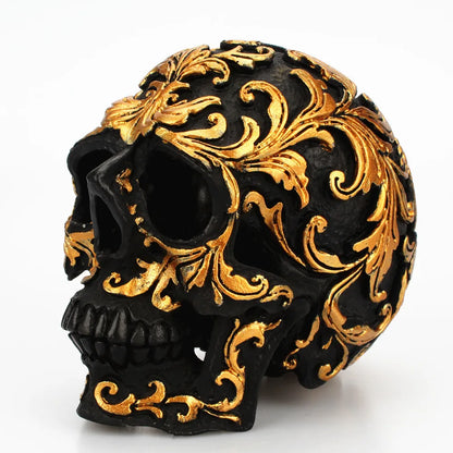 Resin Craft Black Skull Head