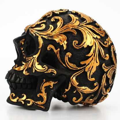 Resin Craft Black Skull Head
