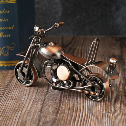 Retro Iron Art Motorcycle Model