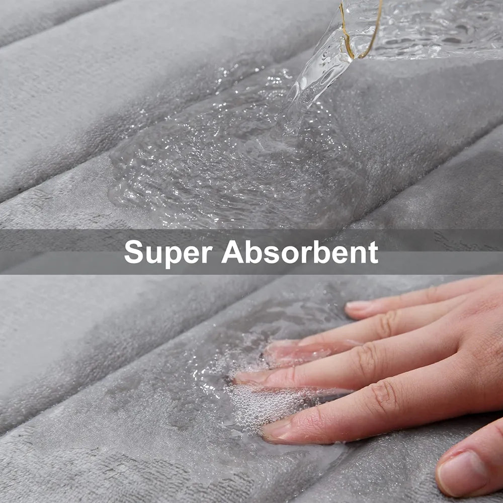 Homaxy Super Absorbent Bathroom Mat