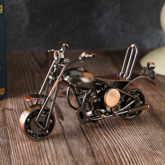 Retro Iron Art Motorcycle Model