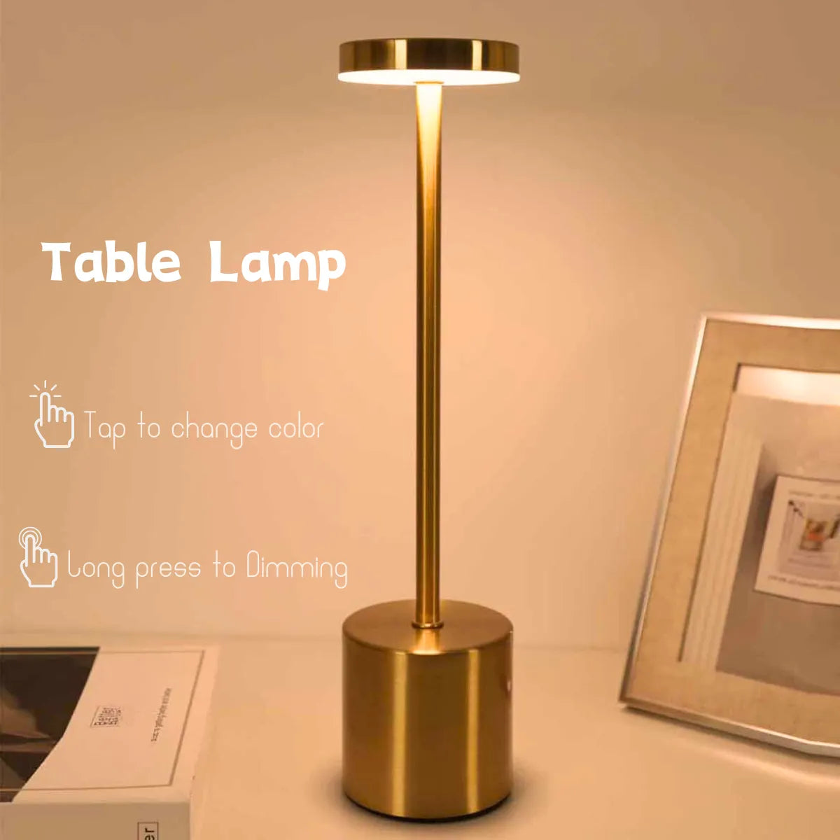 LED Rechargeable Touch Table Lamp